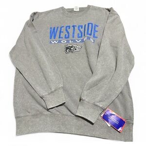 Westside Wolves Gray Sweater Size L